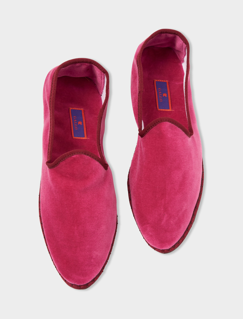 Women's plain pink velvet shoes - Gallo 1927 - Official Online Shop