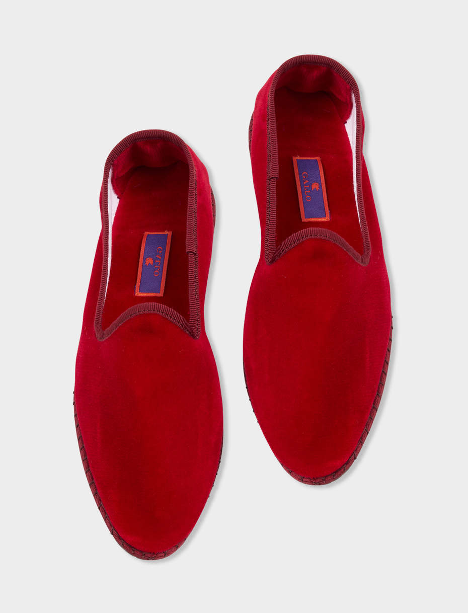 Women's plain berry velvet shoes - Gallo 1927 - Official Online Shop