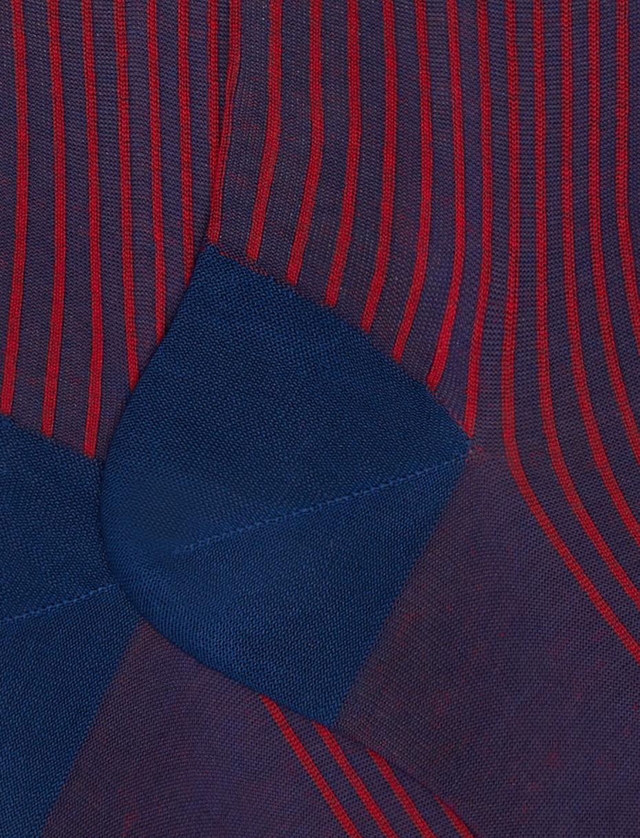 Men's long royal twin-rib cotton socks - Gallo 1927 - Official Online Shop