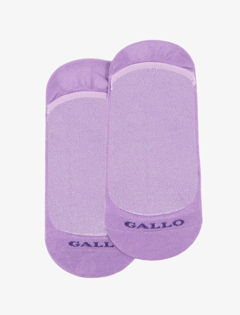 Solette scollate donna cotone lavanda tinta unita - Gallo 1927 - Official Online Shop