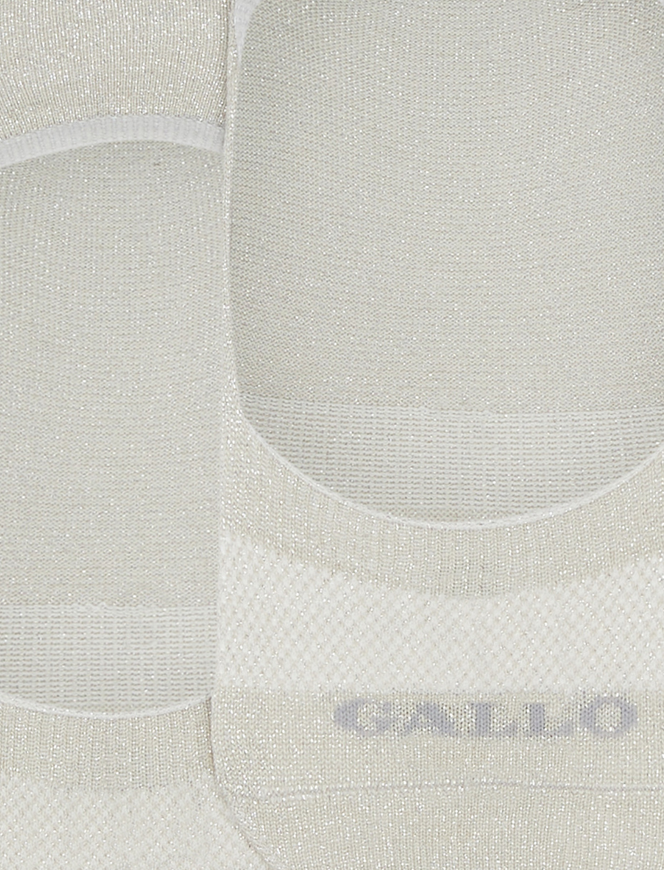 Women's plain-coloured cotton invisible socks with lurex - Gallo 1927 - Official Online Shop