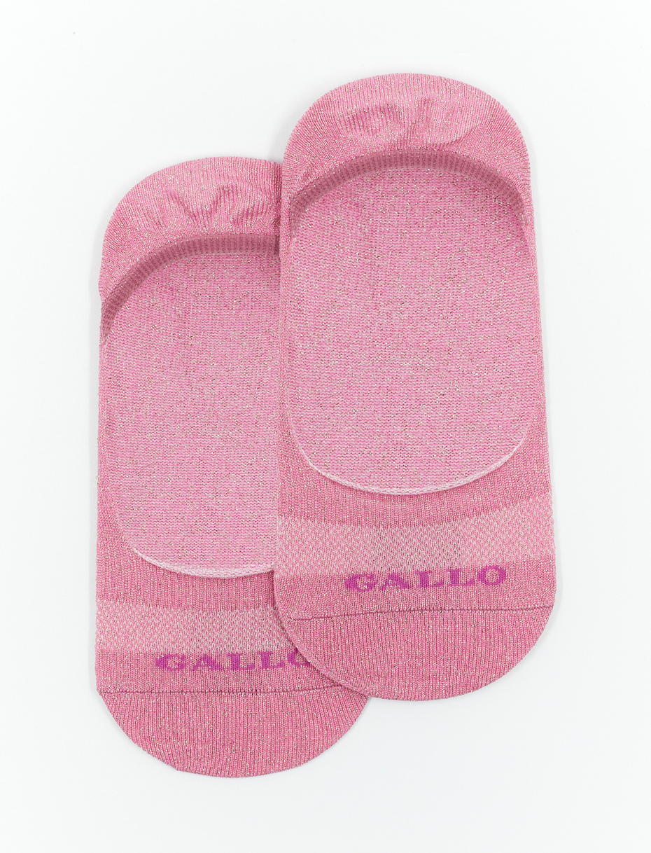 Women's plain petal cotton invisible socks with lurex - Gallo 1927 - Official Online Shop