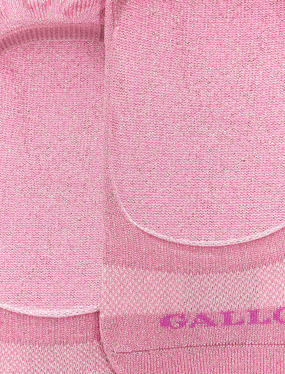 Women's plain petal cotton invisible socks with lurex - Gallo 1927 - Official Online Shop