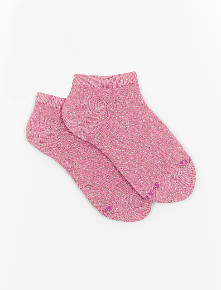 Women's plain petal ankle socks with lurex - Gallo 1927 - Official Online Shop