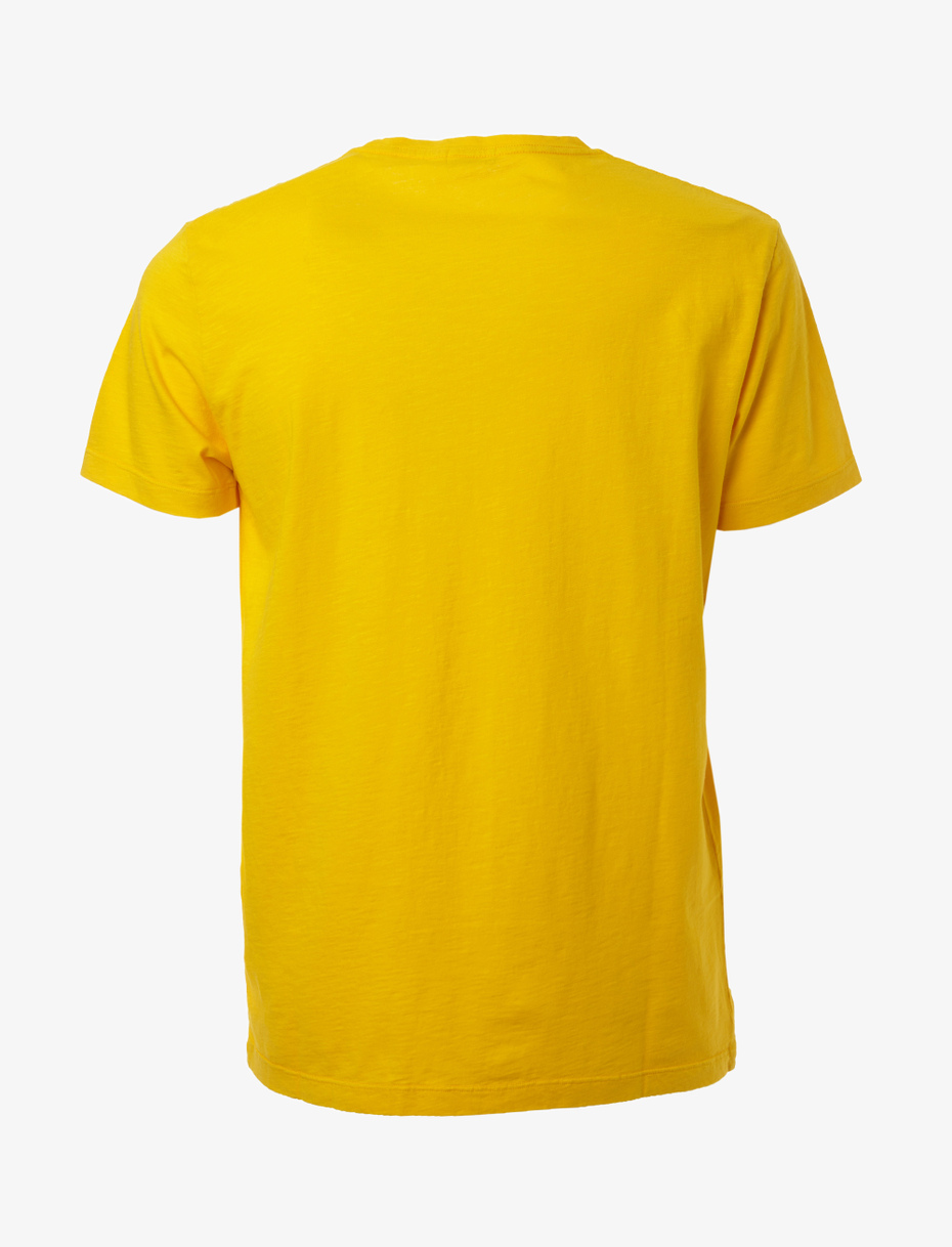 Unisex plain daffodil yellow cotton T-shirt - Gallo 1927 - Official Online Shop