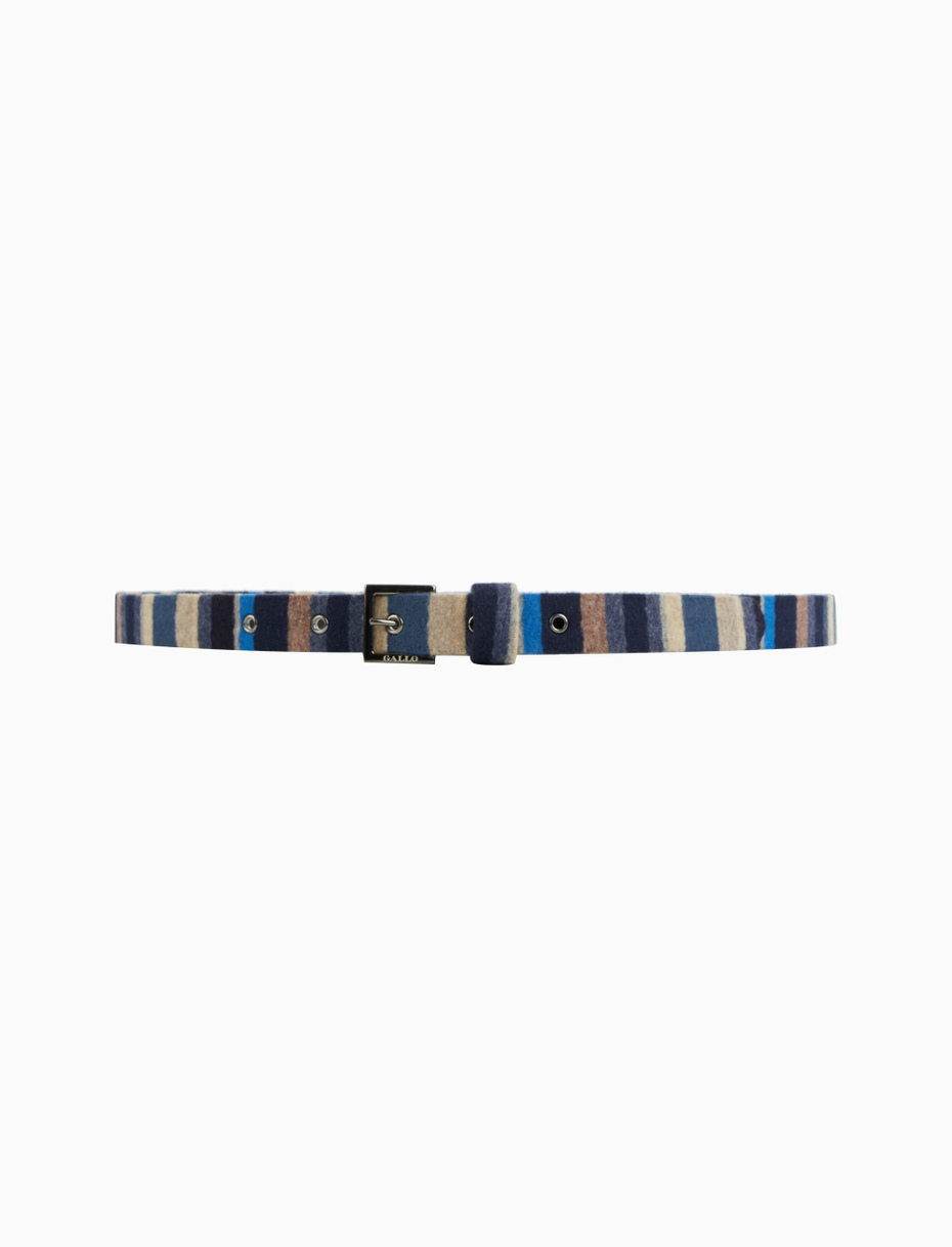 Cintura bassa donna pile blu righe multicolor - Gallo 1927 - Official Online Shop