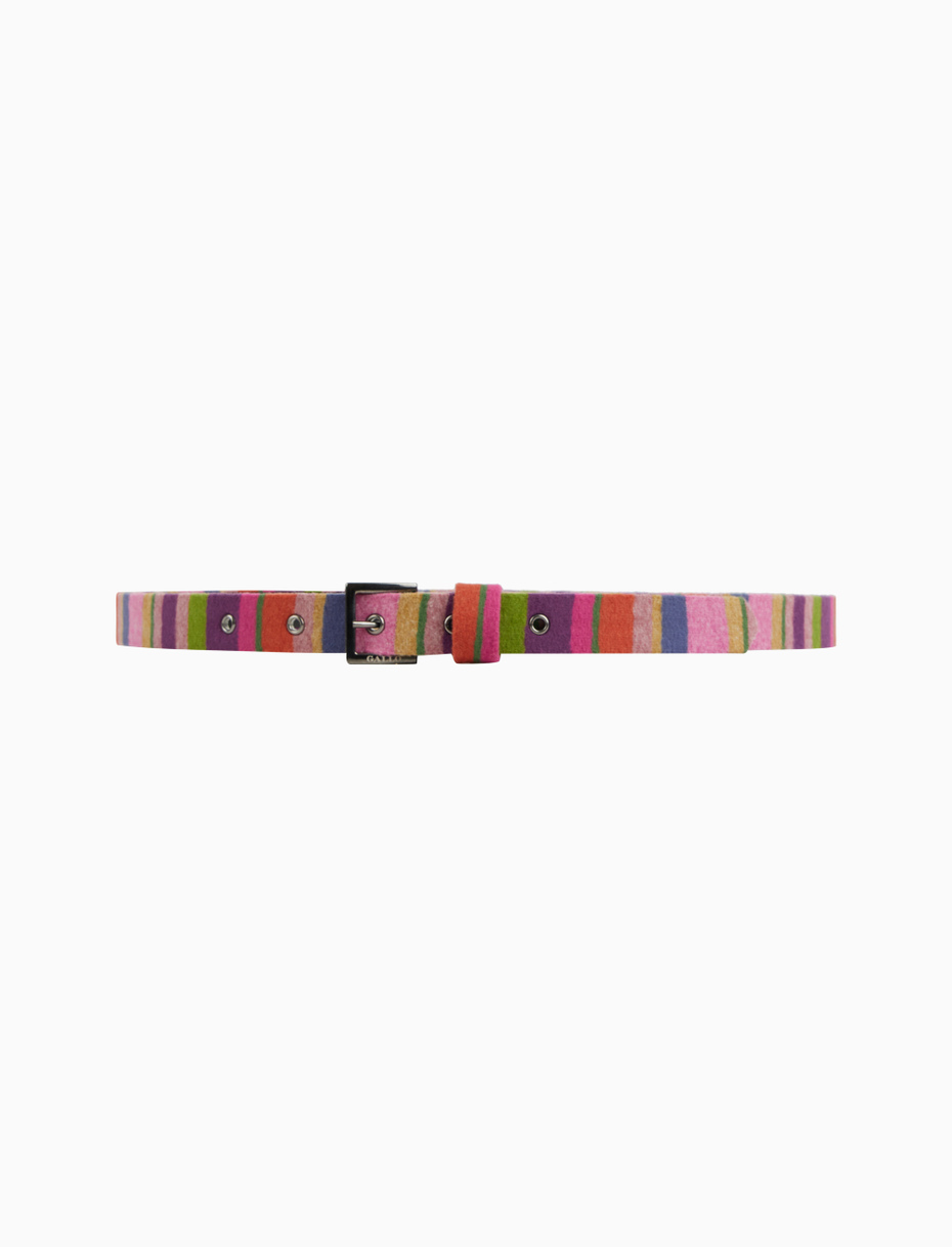 Cintura bassa donna pile vola righe multicolor - Gallo 1927 - Official Online Shop