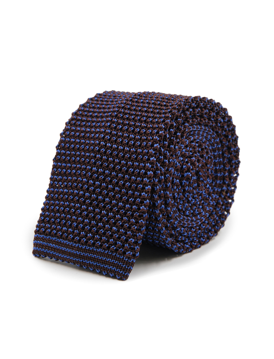 Cravatta uomo seta marrone fantasia cangiante - Gallo 1927 - Official Online Shop