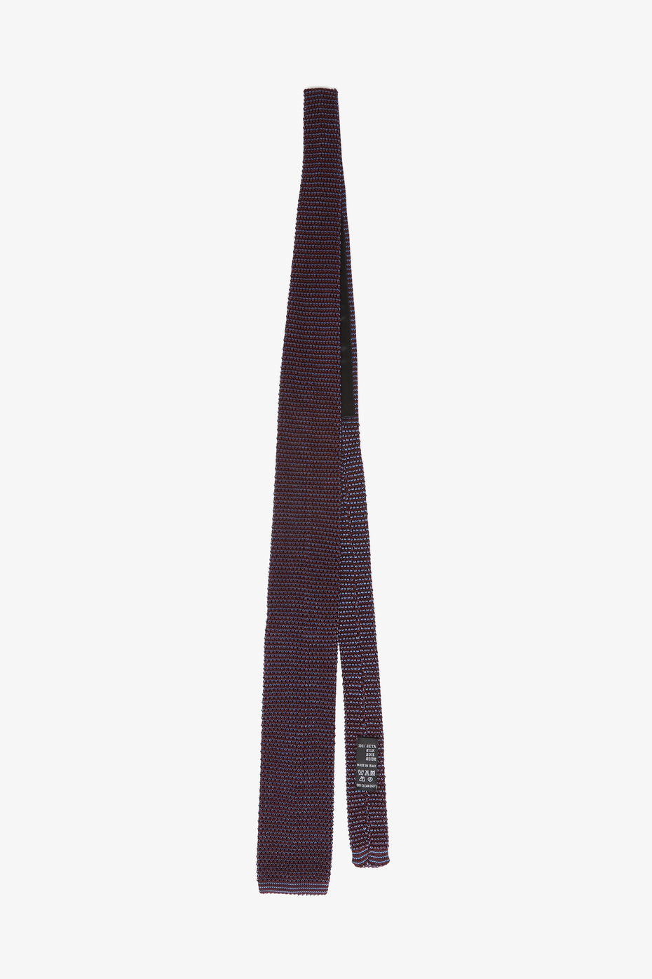 Men's garnet silk tie with iridescent motif - Gallo 1927 - Official Online Shop
