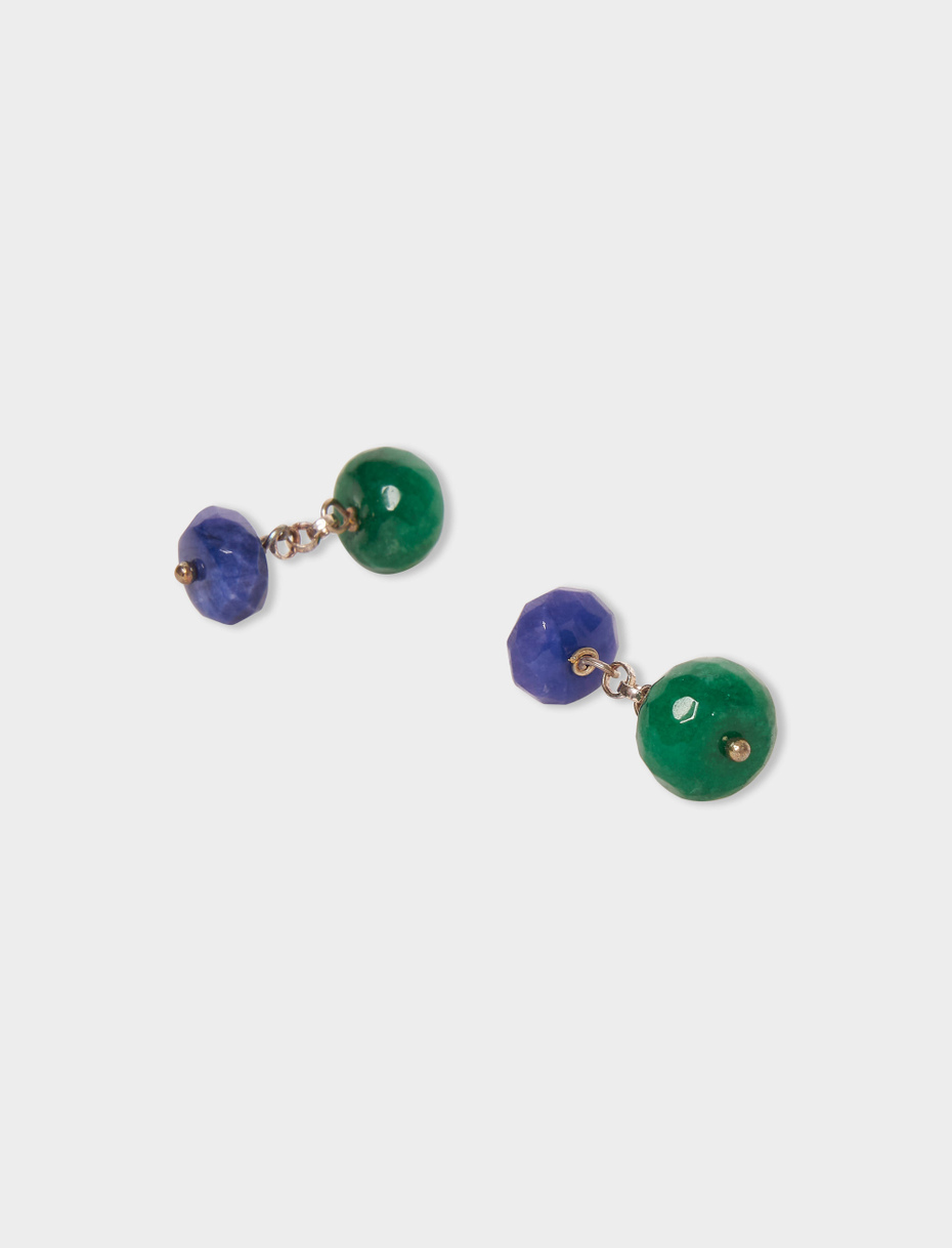 Men's hardstone basil green/blue cufflinks - Gallo 1927 - Official Online Shop
