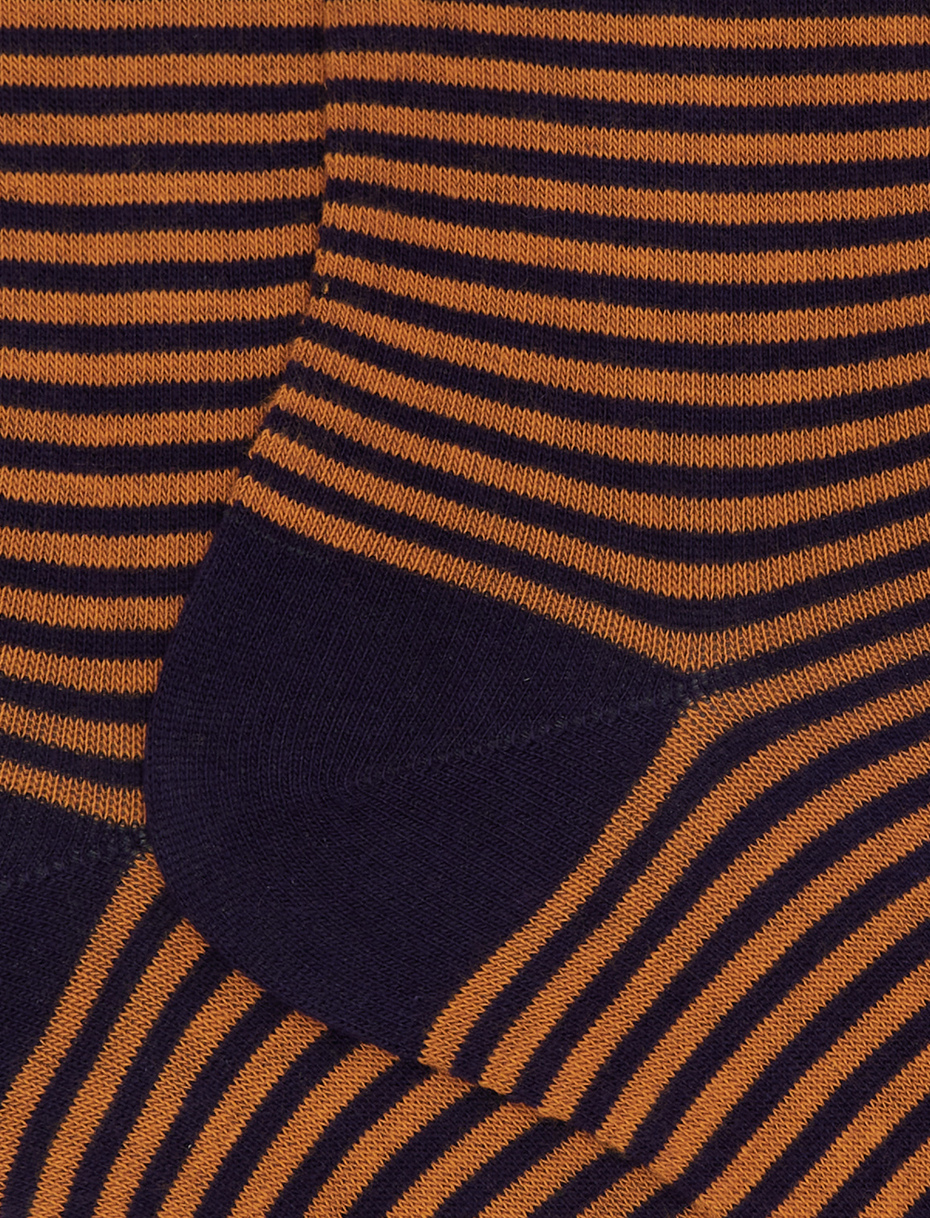 Women's short purple cotton socks with Windsor stripes - Gallo 1927 - Official Online Shop