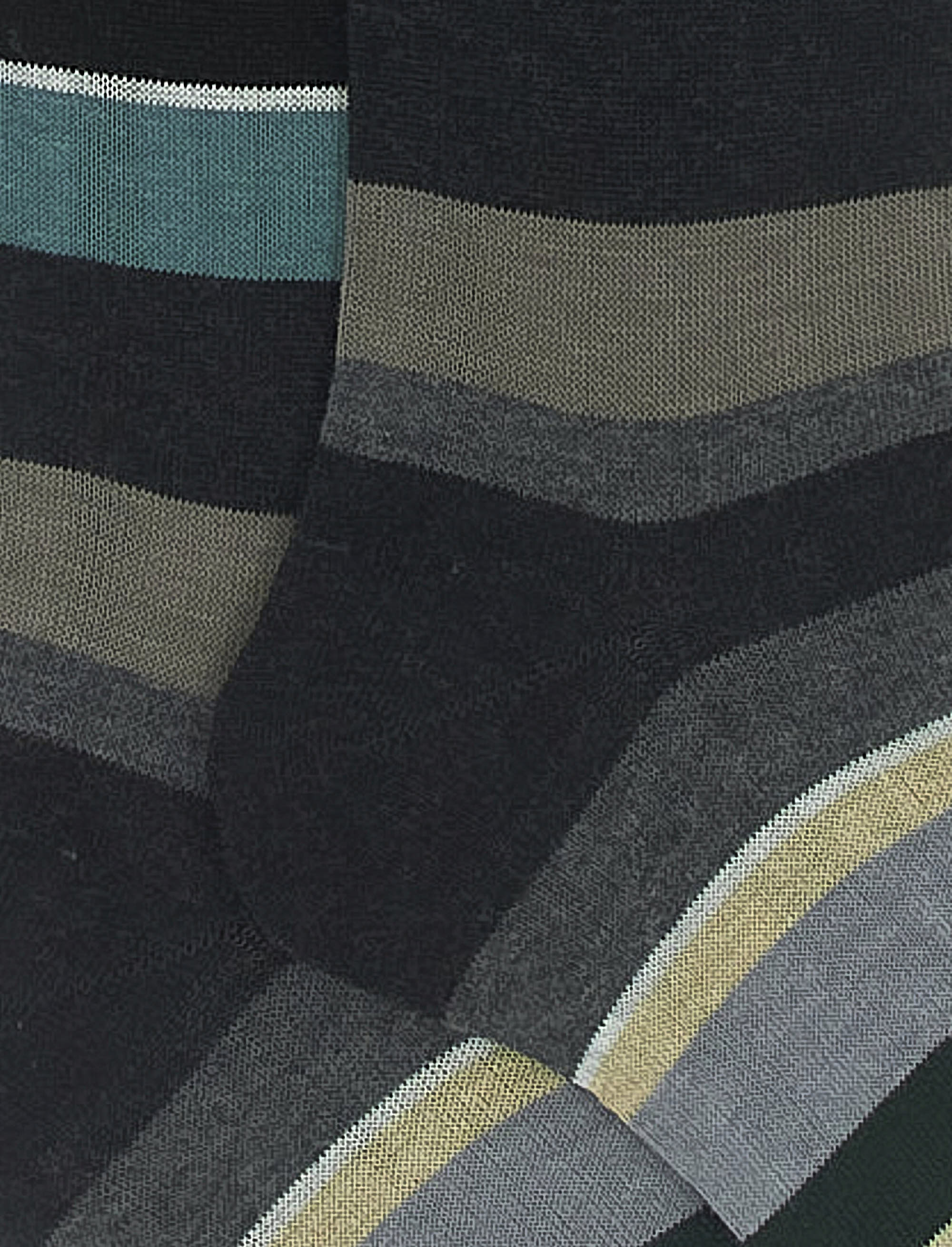 Calze lunghe donna cotone antracite righe multicolor - Gallo 1927 - Official Online Shop