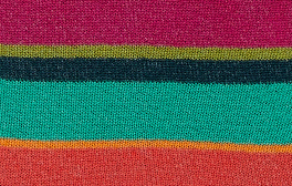 Women's Aegean blue lightweight cotton ankle socks with multicoloured stripes - Gallo 1927 - Official Online Shop