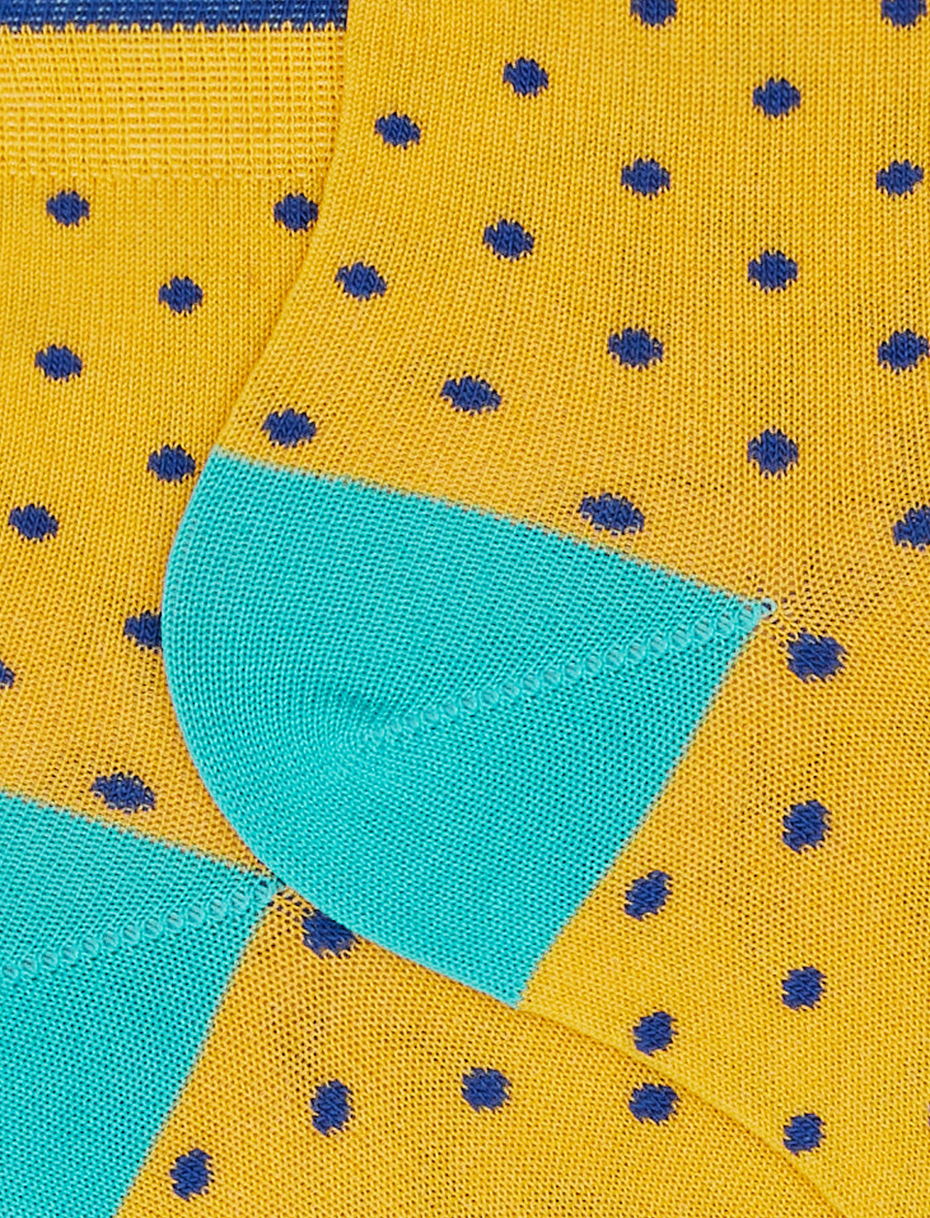 Women's super short narcissus light cotton socks with polka dots - Gallo 1927 - Official Online Shop