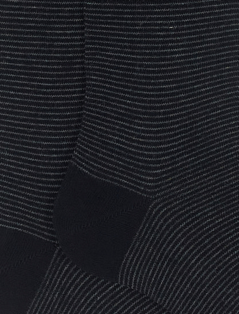 Calze lunghe uomo cotone blu righine bicolore - Gallo 1927 - Official Online Shop