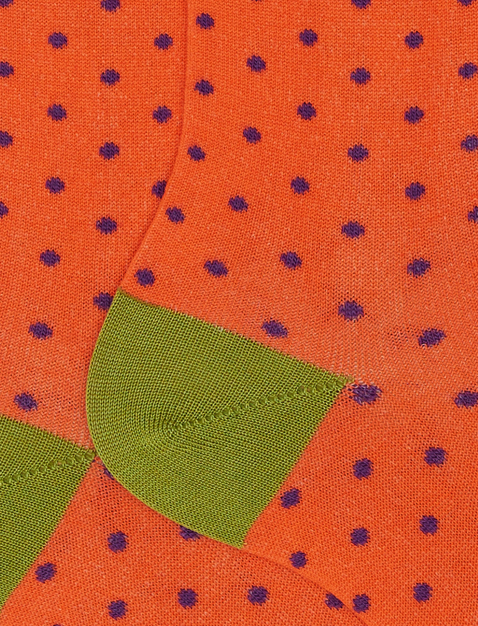 Calze corte uomo cotone leggero aragosta fantasia pois - Gallo 1927 - Official Online Shop