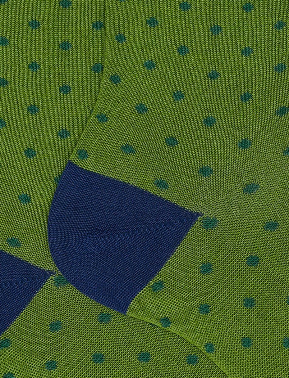 Men's short cactus light cotton socks with polka dots - Gallo 1927 - Official Online Shop