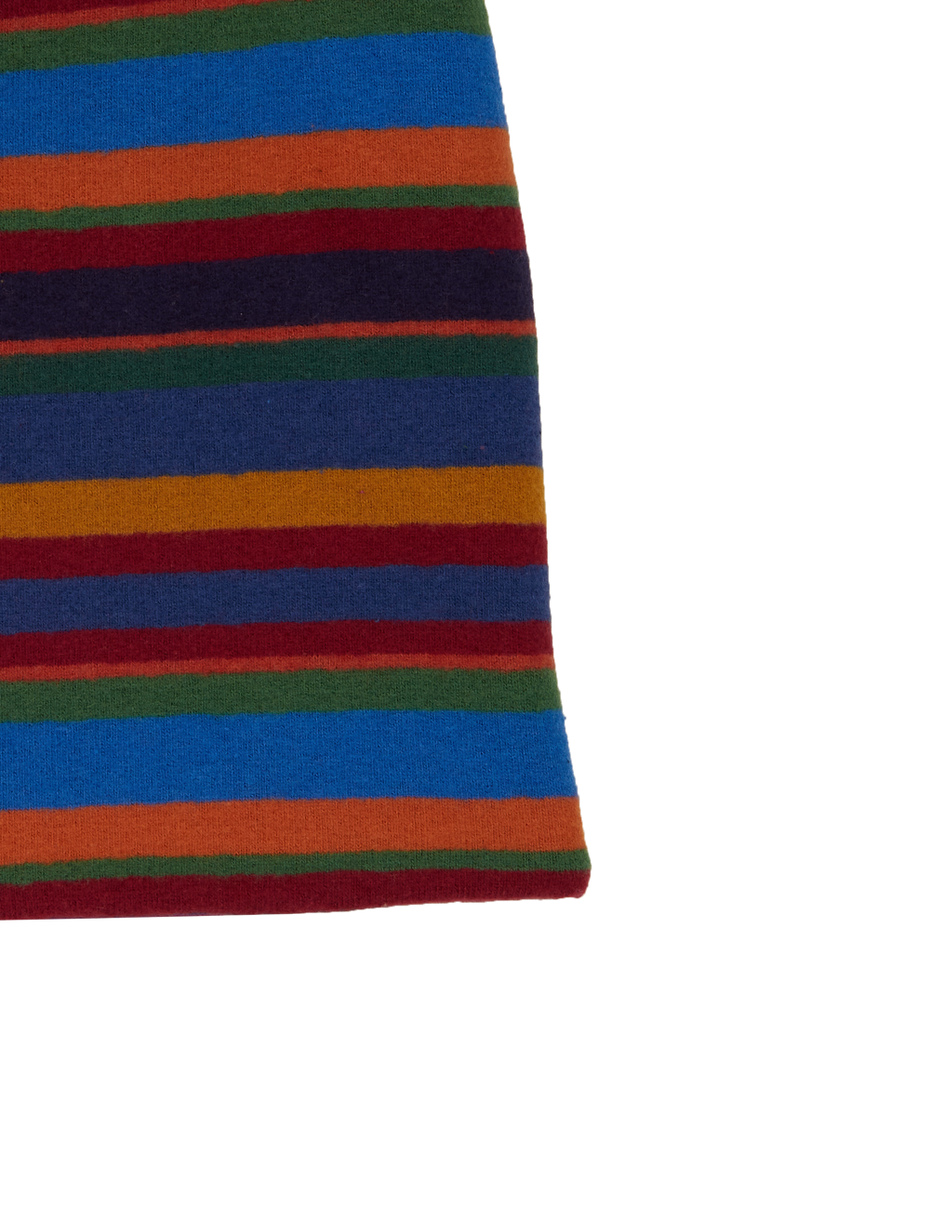 Berretto reversibile unisex pile blu righe multicolor - Gallo 1927 - Official Online Shop