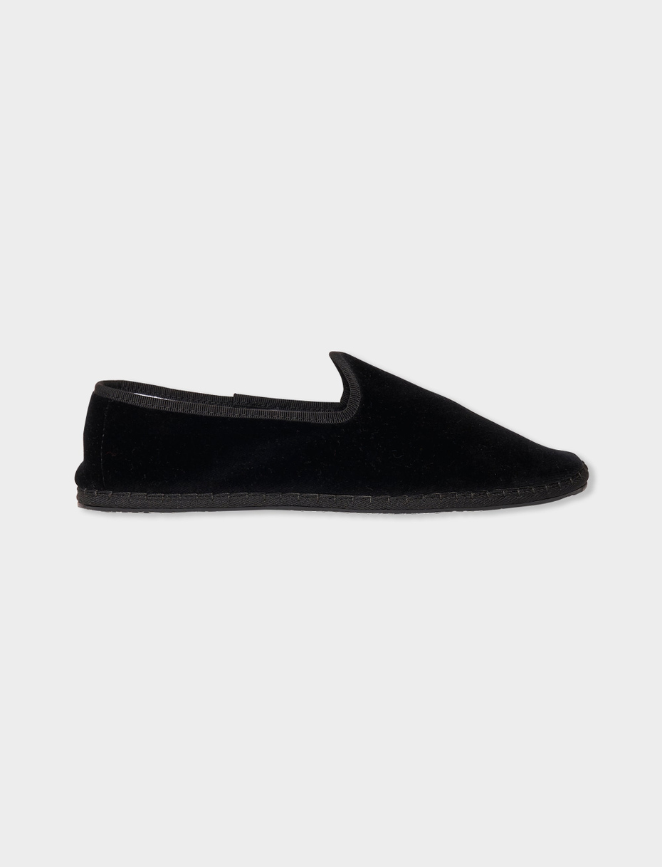 Women's plain black velvet shoes - Gallo 1927 - Official Online Shop