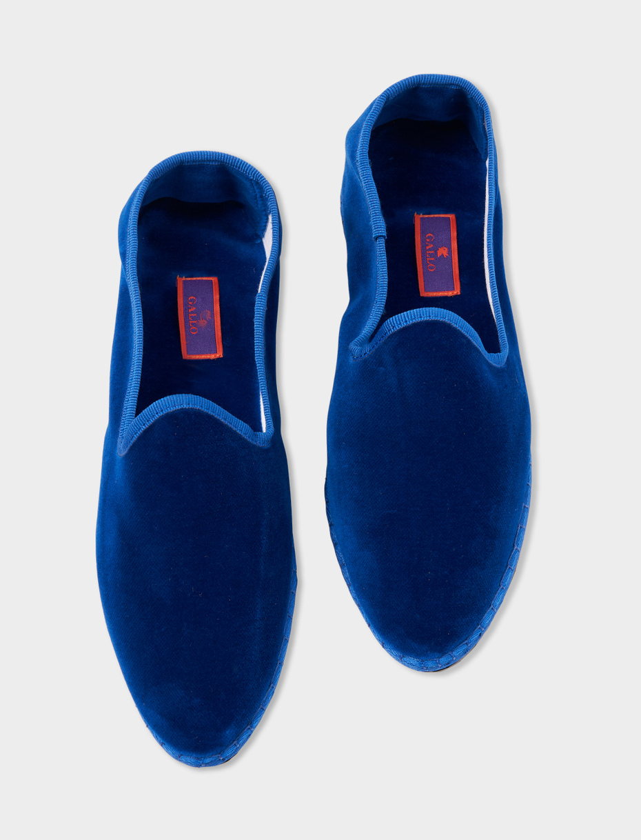 Women's plain dark blue velvet shoes - Gallo 1927 - Official Online Shop