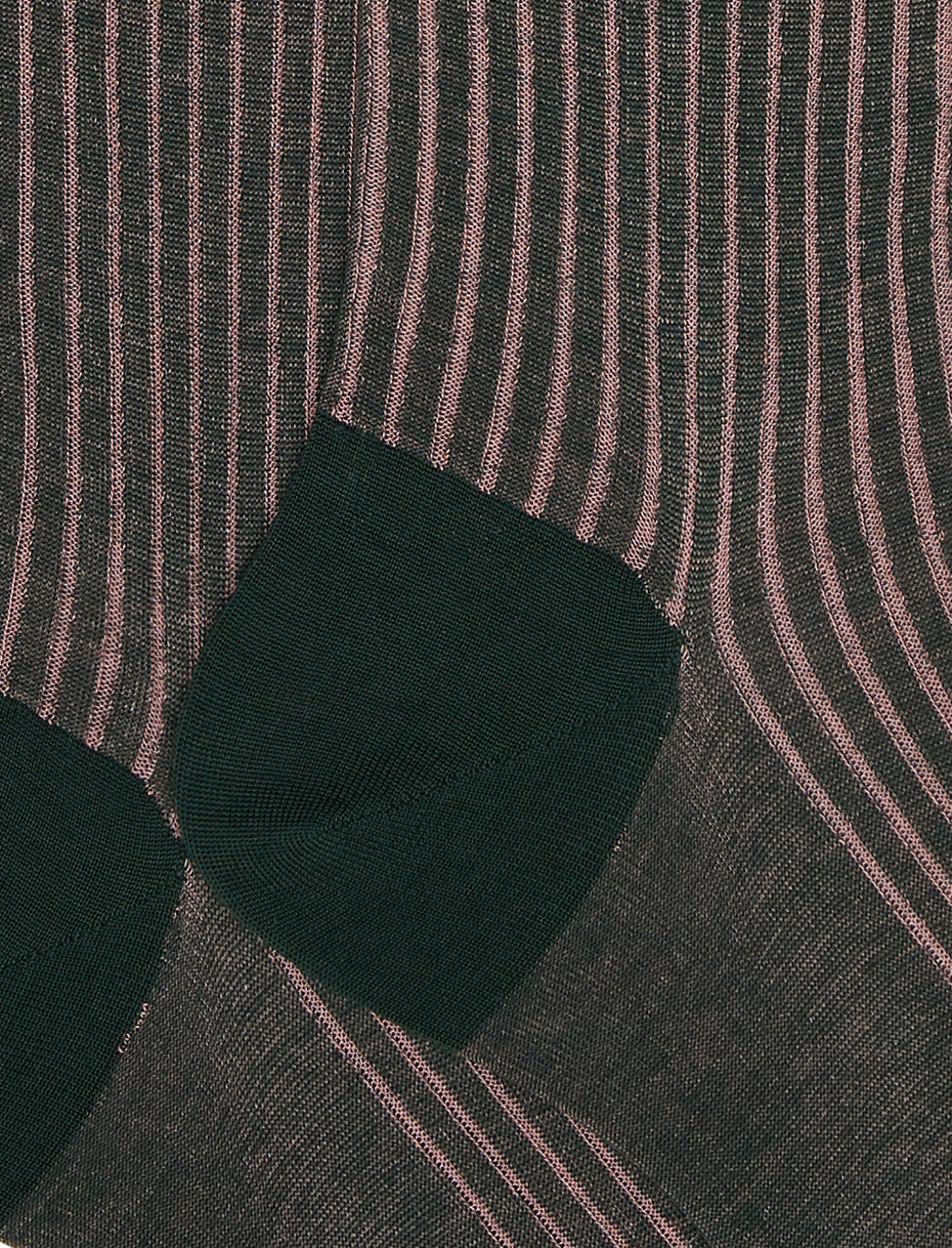 Men's long pine tree plated cotton socks - Gallo 1927 - Official Online Shop