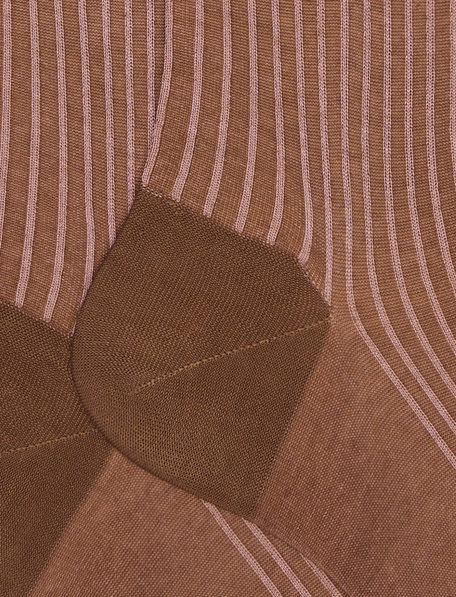 Men's long torto twin-rib cotton socks - Gallo 1927 - Official Online Shop