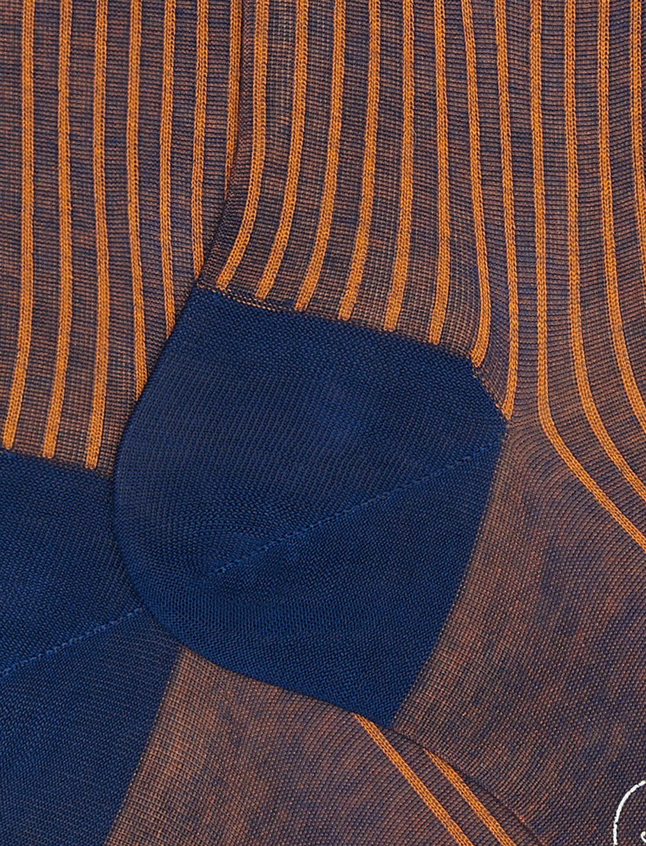 Men's short royal twin-rib cotton socks - Gallo 1927 - Official Online Shop