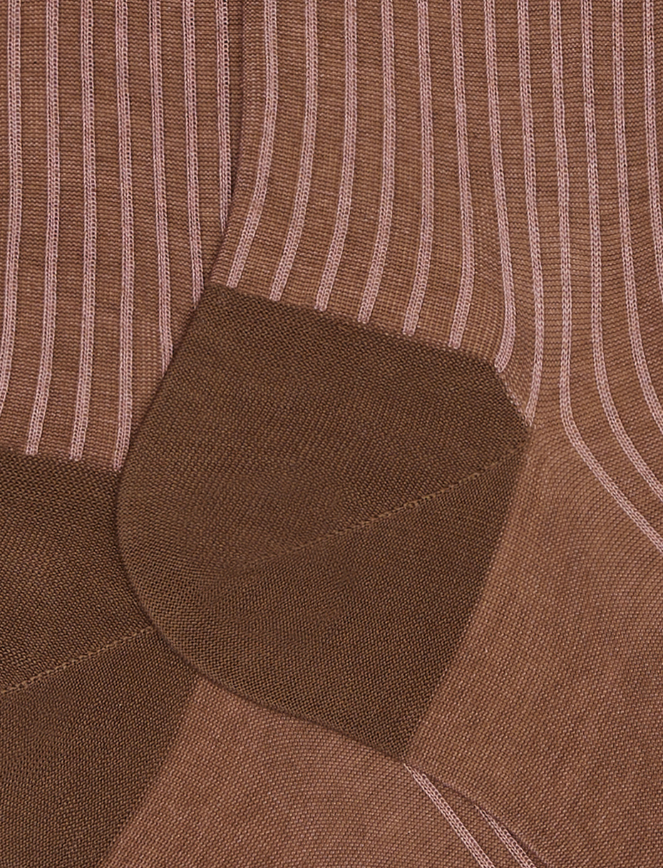 Men's short torto twin-rib cotton socks - Gallo 1927 - Official Online Shop