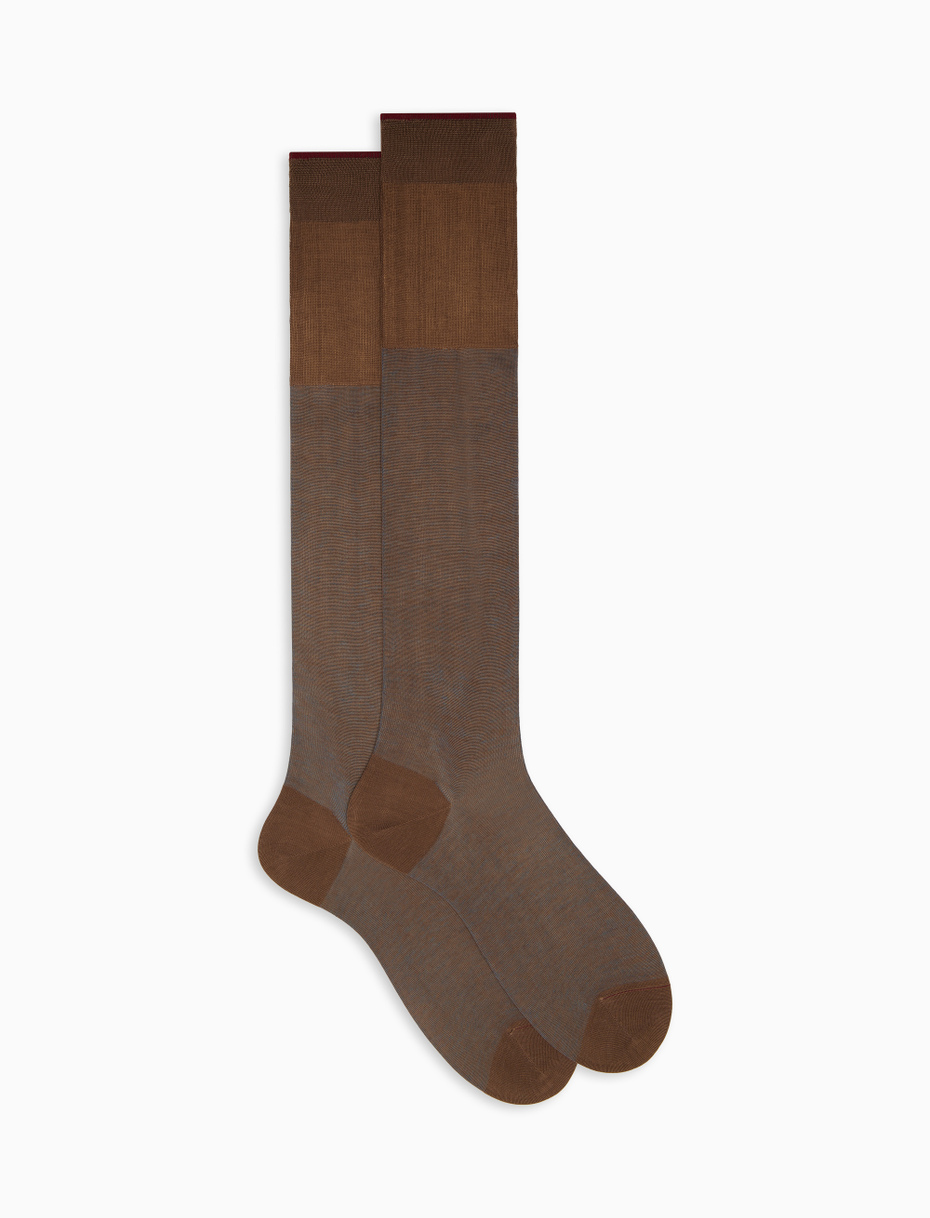 Men's long torto cotton socks with iridescent motif - Gallo 1927 - Official Online Shop
