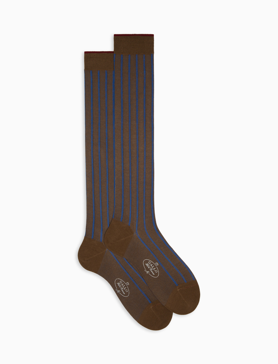 Men's long torto socks in spaced twin-rib cotton - Gallo 1927 - Official Online Shop