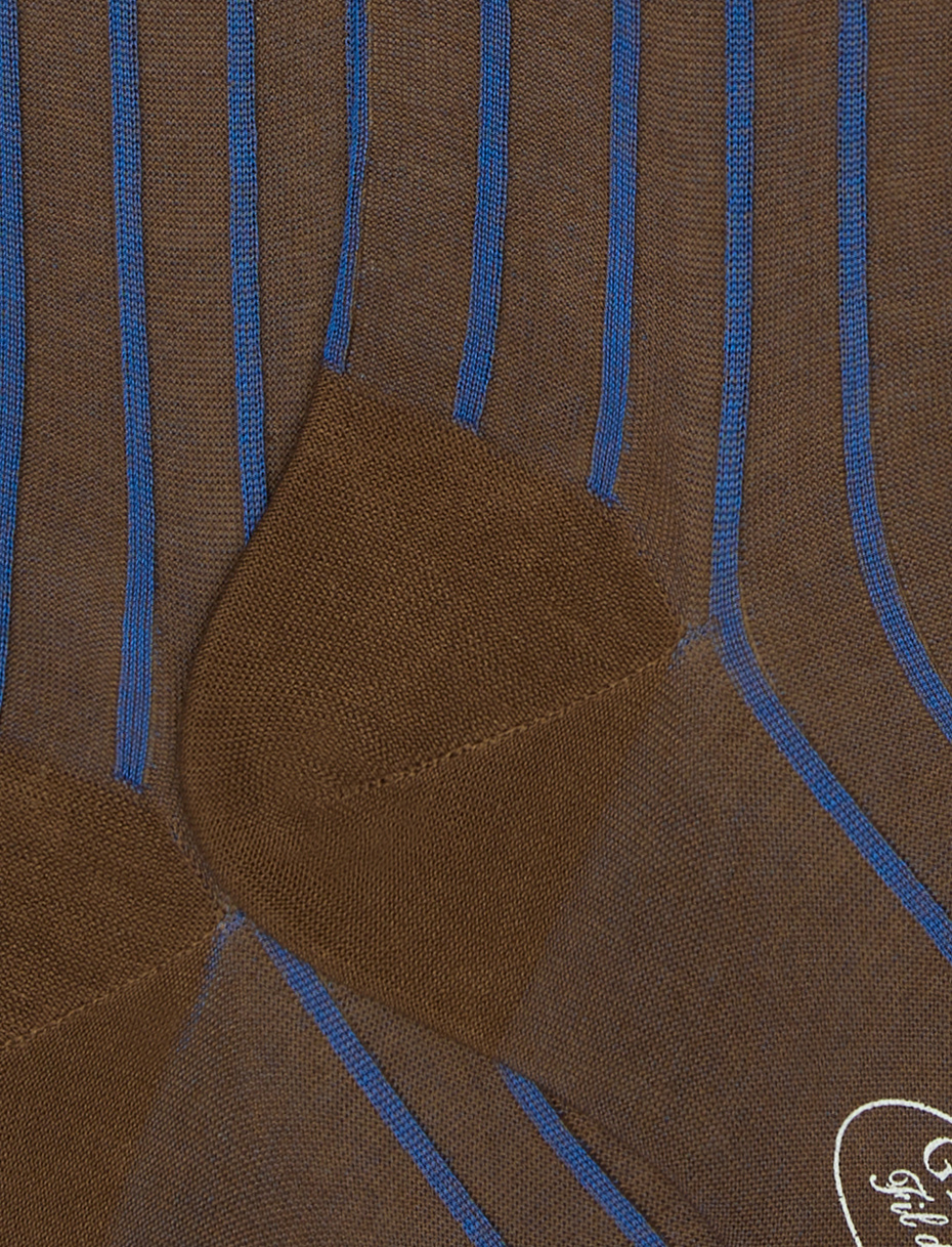 Men's long torto socks in spaced twin-rib cotton - Gallo 1927 - Official Online Shop