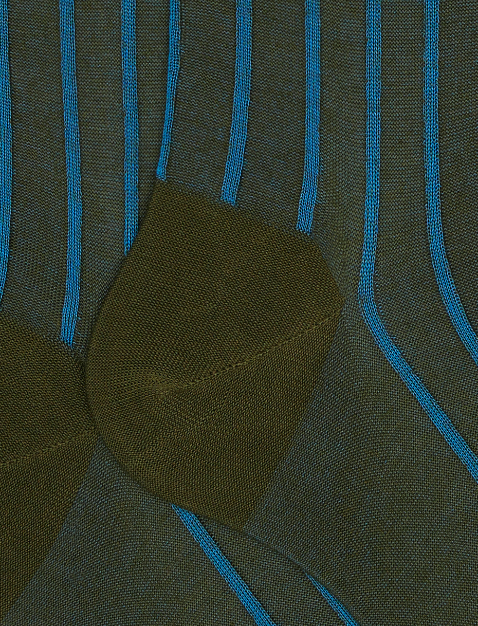 Men's short army socks in spaced twin-rib cotton - Gallo 1927 - Official Online Shop