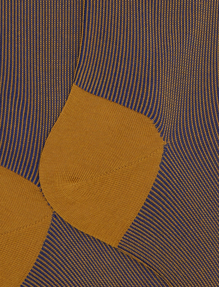 Men's long socks cotton perlage pattern yellow - Gallo 1927 - Official Online Shop