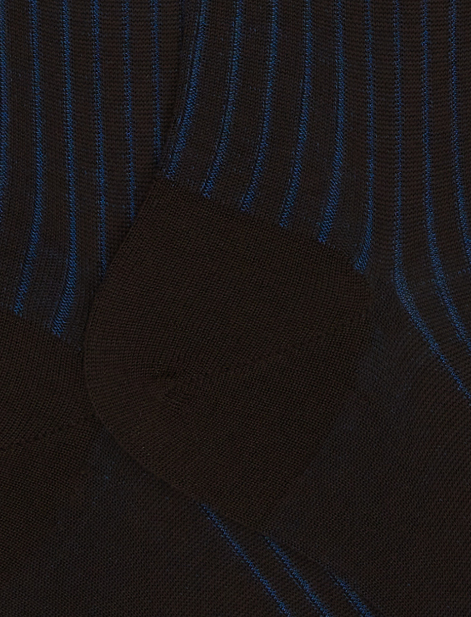 Calze lunghe uomo lana e cotone marrone vanisé - Gallo 1927 - Official Online Shop