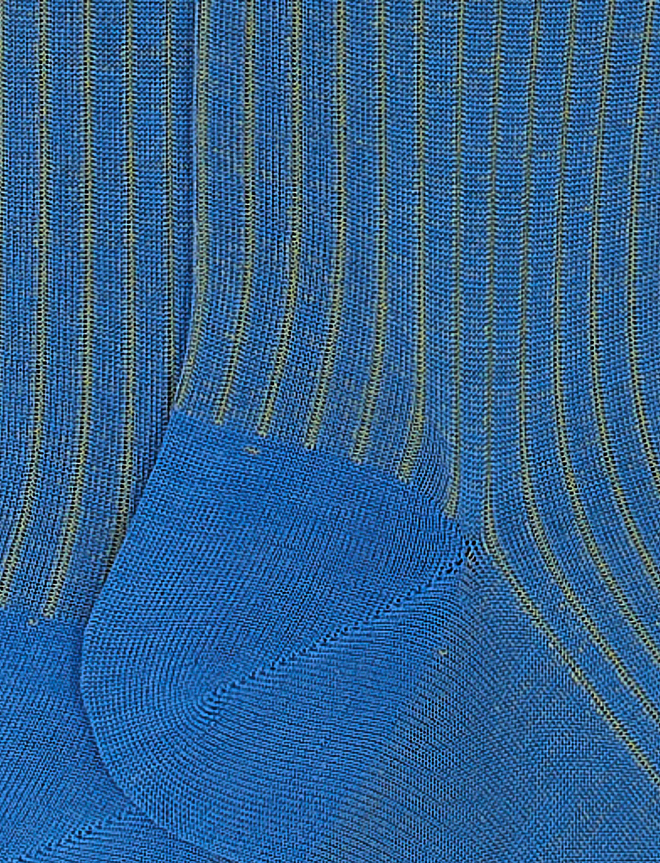 Calze lunghe uomo lana e cotone blu francese vanisé - Gallo 1927 - Official Online Shop