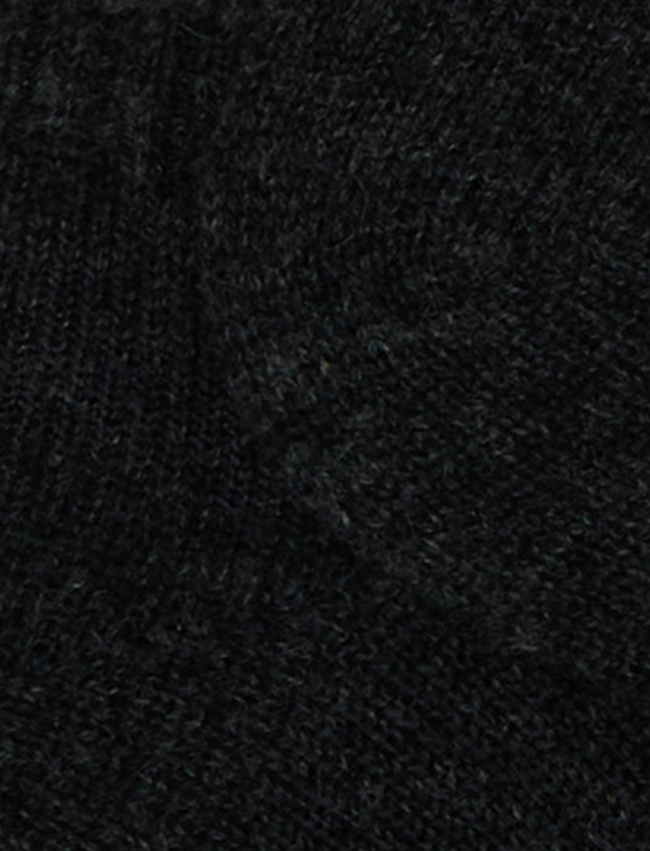 Men's plain charcoal grey cashmere ankle socks - Gallo 1927 - Official Online Shop