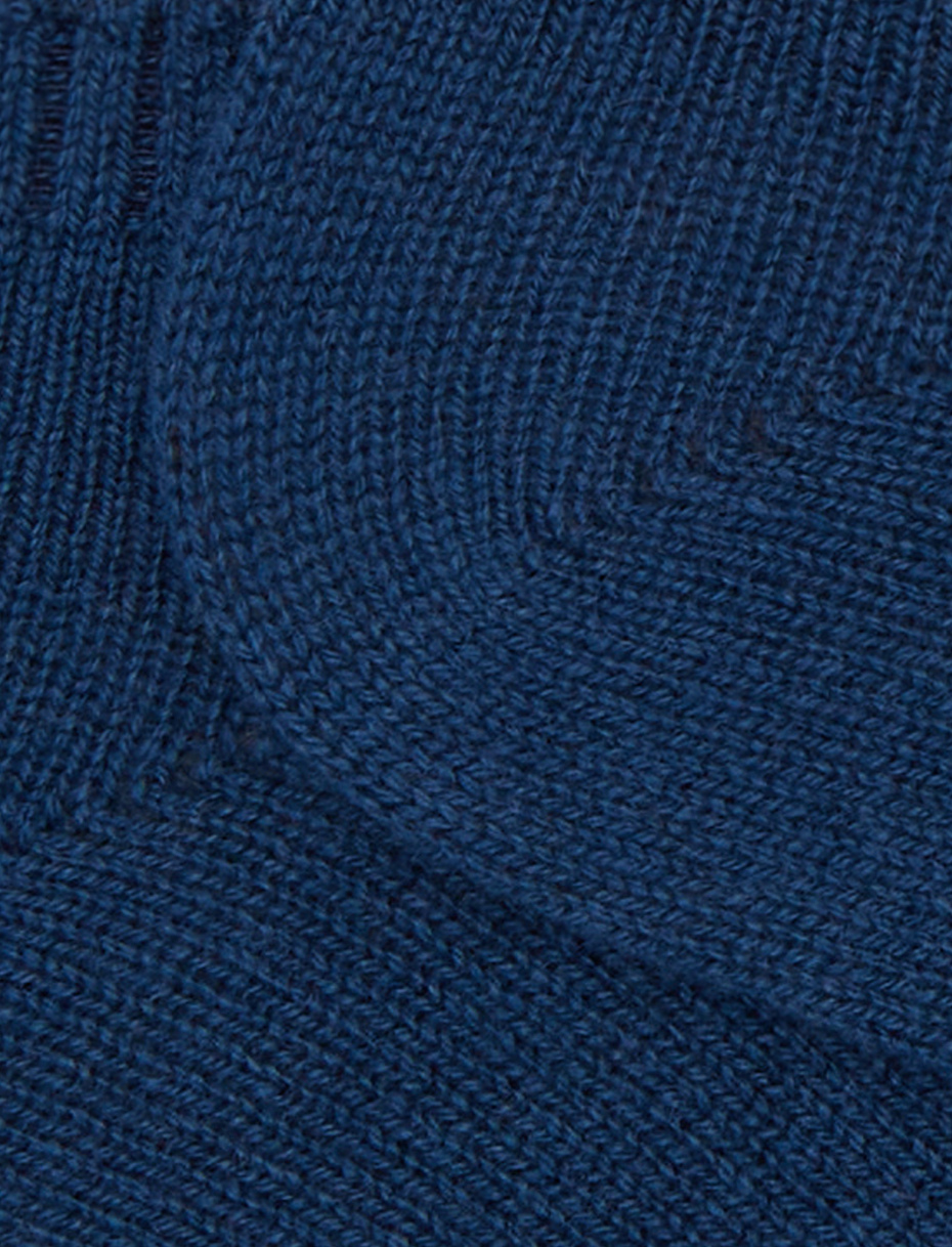 Men's plain light blue cashmere ankle socks - Gallo 1927 - Official Online Shop