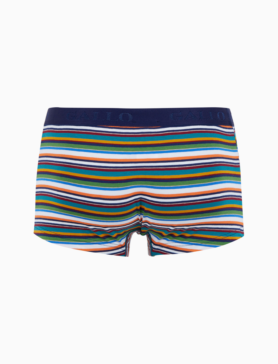 Boxer intimo uomo cotone righe multicolor bianco - Gallo 1927 - Official Online Shop