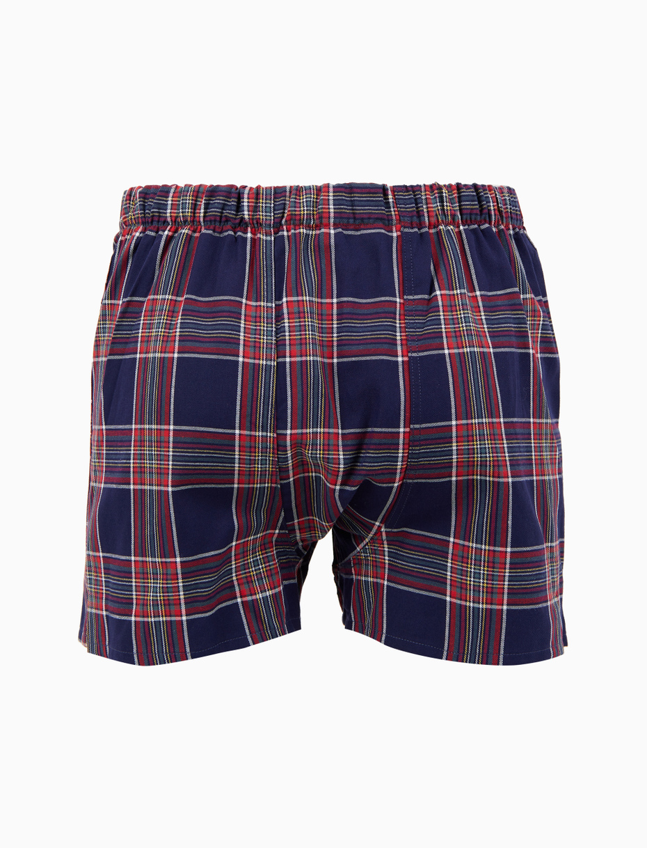Men's classic blue cotton boxer shorts - Gallo 1927 - Official Online Shop