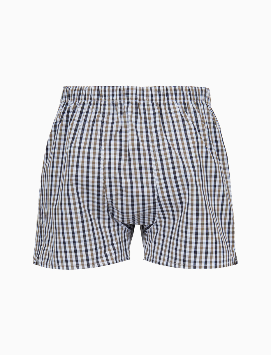 Boxer intimo classico uomo cotone marrone - Gallo 1927 - Official Online Shop