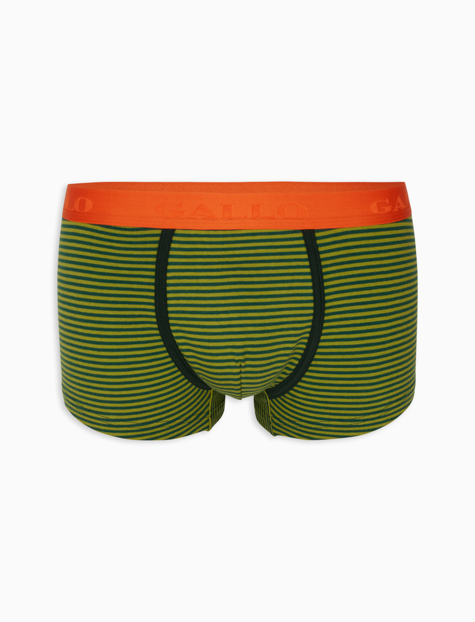 Men's cactus cotton boxer shorts with Windsor stripes - Gallo 1927 - Official Online Shop