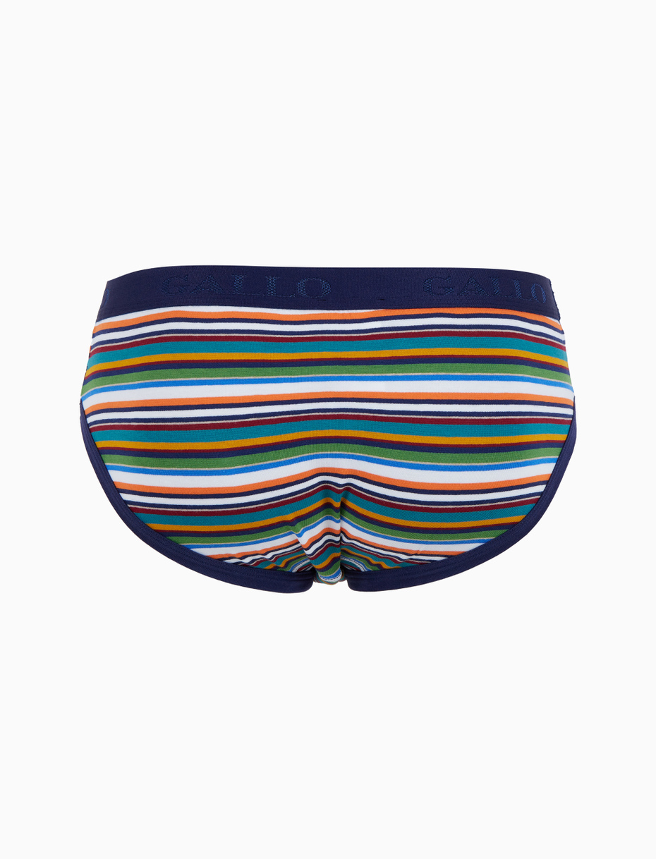 Slip intimo uomo cotone righe multicolor bianco - Gallo 1927 - Official Online Shop