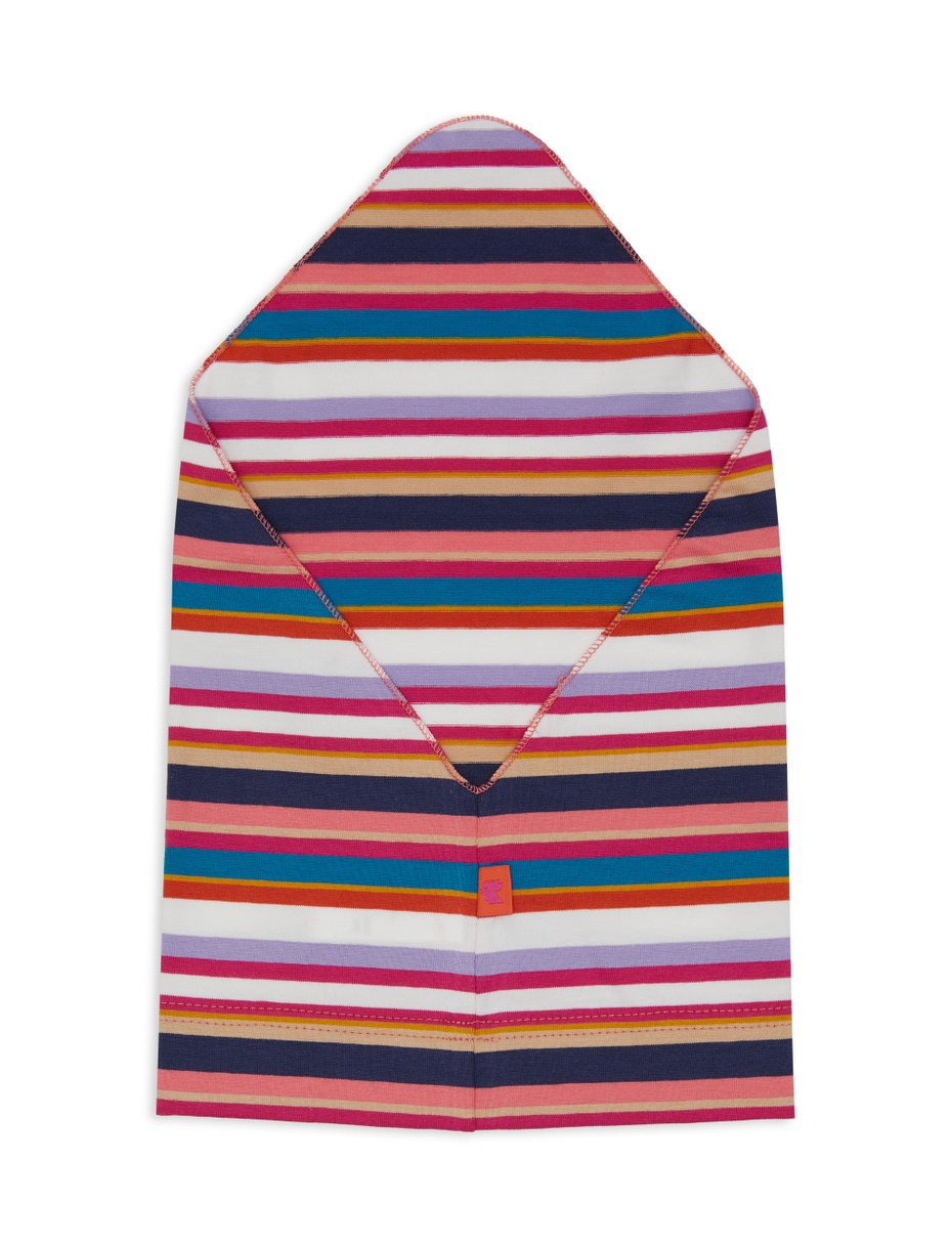 Foulard bambino cotone righe multicolor bianco - Gallo 1927 - Official Online Shop
