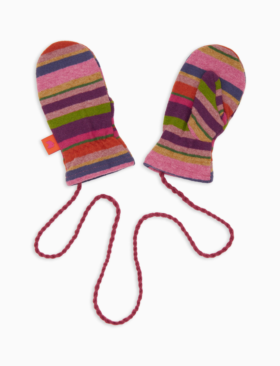 Manopole bambino pile viola righe multicolor - Gallo 1927 - Official Online Shop