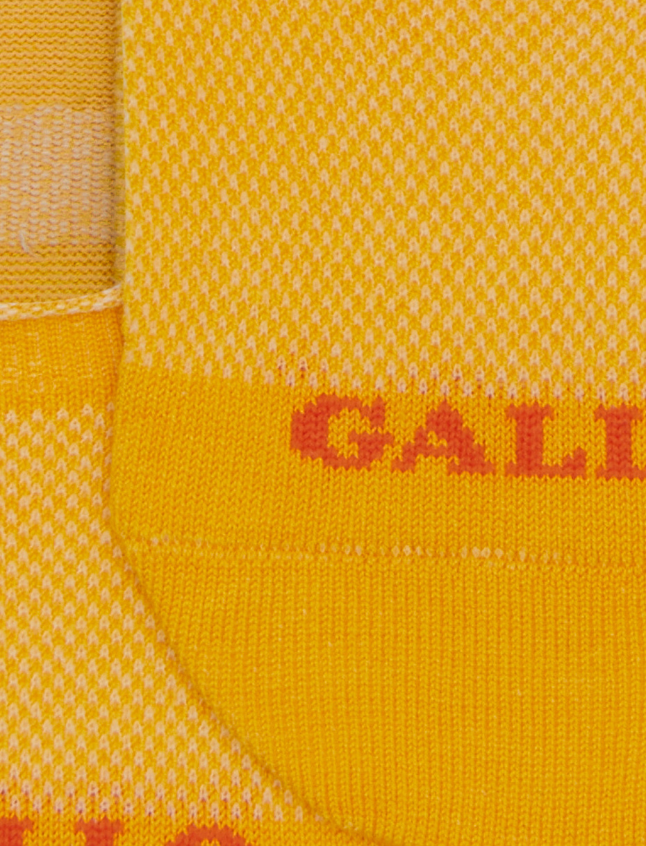 Solette accollate uomo cotone tinta unita giallo - Gallo 1927 - Official Online Shop