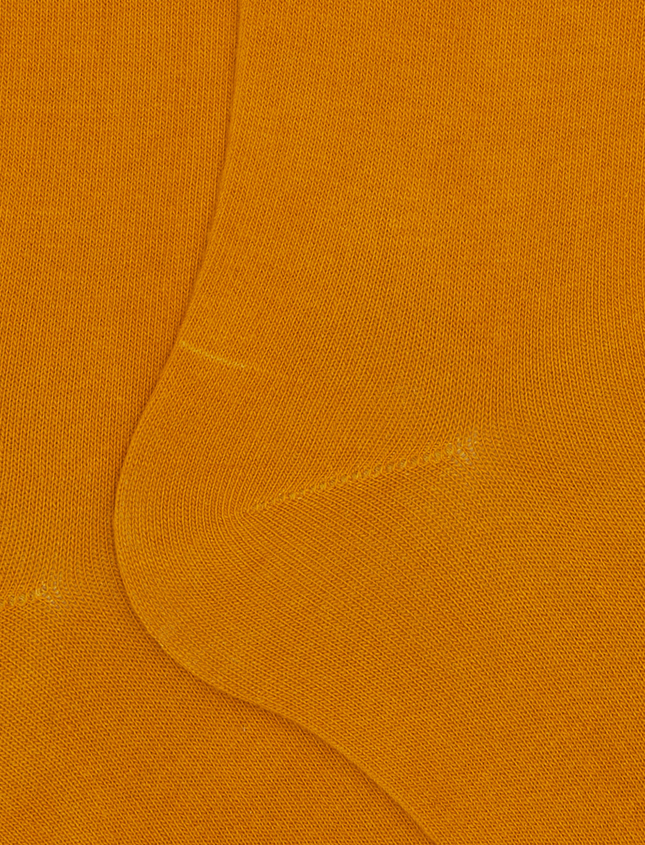 Calze lunghe uomo cotone giallo tinta unita - Gallo 1927 - Official Online Shop