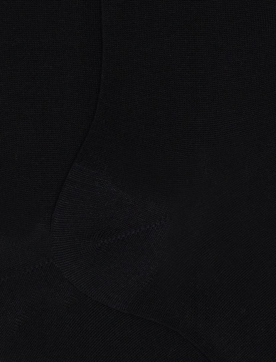 Men's short plain black cotton socks - Gallo 1927 - Official Online Shop