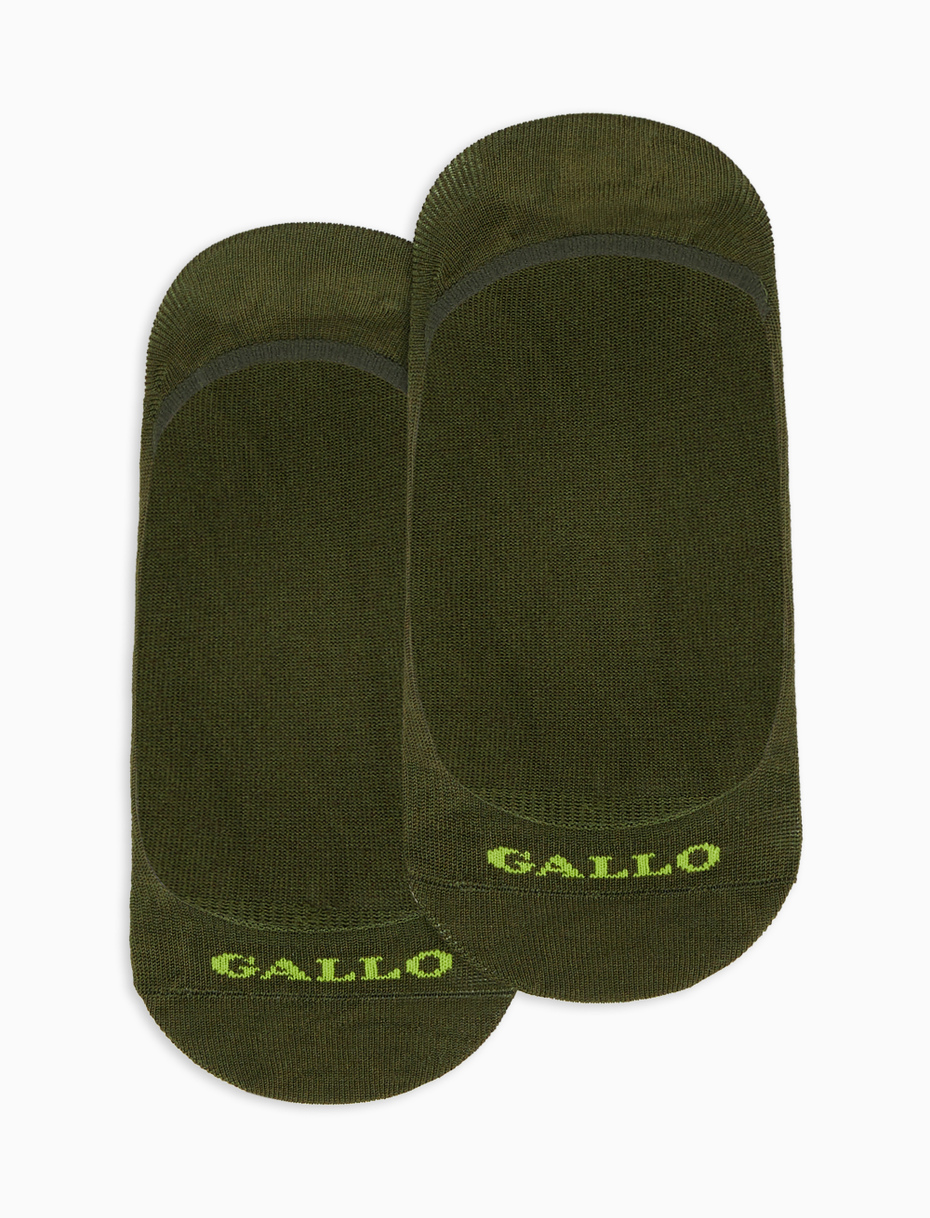 Women's plain army cotton invisible socks - Gallo 1927 - Official Online Shop