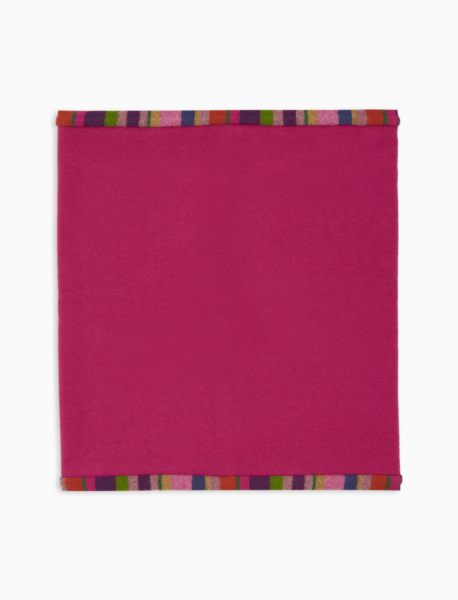 Scaldacollo donna pile viola tinta unita - Gallo 1927 - Official Online Shop