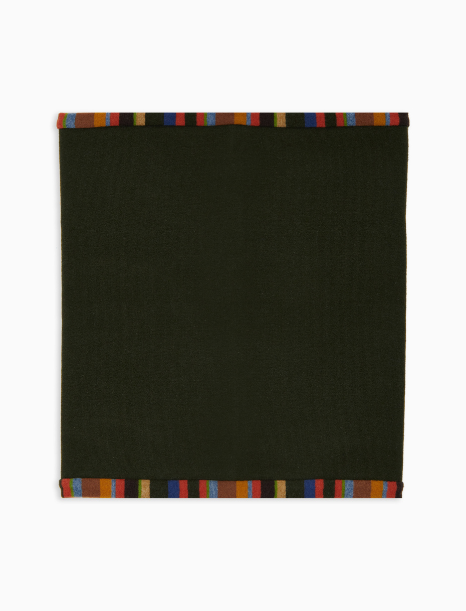 Scaldacollo donna pile verde tinta unita - Gallo 1927 - Official Online Shop